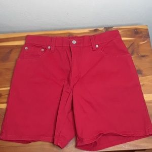 Levis red shorts